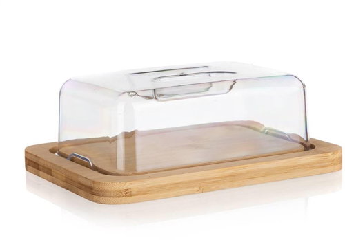Banquet BRILLANTE Bamboo butter dish 20 x 15 x 1,5 cm - Storage Jar - Main image