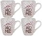 BANQUET HOME Coll. Ceramic Mug, 240ml, 4pcs - Mug