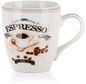 ESPRESSO Ceramic Mug 240ml, Decor 2, 6 pcs - Mug