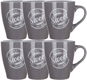 BANQUET SWEET HOME Ceramic  Mug, 310ml, Grey, 6pcs - Mug