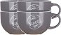 Mug BANQUET SWEET HOME Ceramic Jumbo  Mug, 730ml, Grey, 4pcs - Hrnek