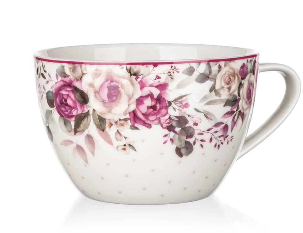 BANQUET ROSE Jumbo bögre, 550 ml, 4 db