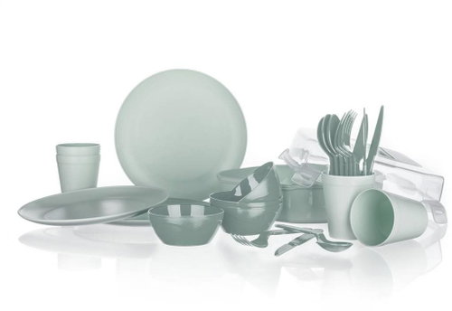 BANQUET TRAVEL camping set, 26 pcs., mint - Camping Utensils - Main image
