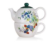 BANQUET RASPBERRY Teekanne aus Keramik mit Tasse - Teekanne