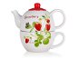BANQUET STRAWBERRY, Ceramic with Cup - Teapot