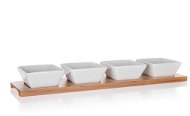 Miska Banquet Sada servírovací BRILLANTE Bamboo 40 x 9,5 cm, 5 dílů - Miska