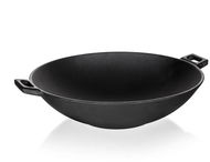 BANQUET gusseisene WOK-Pfanne Durchmesser 36,5 cm, schwarz EXCELLENT - Wok