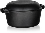 BANQUET Cast iron pot EXCELLENT 32 × 16 cm with lid black - Roasting Pan