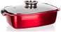 BANQUET Pekáč s nepřilnavým povrchem METALLIC RED 40 x 22 x 16,5 cm, s aroma knobem - Pekáč
