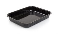 BANQUET Pekáč smaltovaný CULINARIA Black 34 × 26 × 5 cm - Plech na pečení