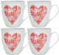 BANQUET MAXI Love Mug 620ml, 4 pcs - Mug