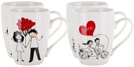 BANQUET Ceramic Mug GOOD MORNING LOVE 340ml, mixed design, 4 pcs - Mug