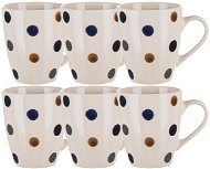 BANQUET Ceramic Mug DOTS 210ml, 6 pcs - Mug