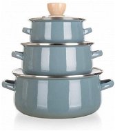 BANQUET NATURAL Olive Set of Enamel Dishes, 6 pcs - Cookware Set