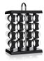 Banquet Set of AKCENT Black spices 17 pcs, in stand - Spice Container Set