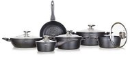 BANQUET Cookware Set with non-stick coating DIAMOND Matte Grey, 11 pcs - Cookware Set