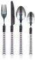 BANQUET Set of stainless steel cutlery with plastic handles LINES, 24 pcs - Cutlery Set
