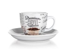 BANQUET Cup and Saucer PREMIUM COFFEE 190ml, Set of 6 pcs - Cup