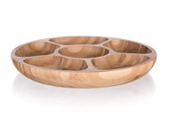 BANQUET BRILLANTE Bamboo Divided Bowl 31.5 x 4cm - Serving Set