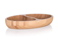 BANQUET Miska delená BRILLANTE Bamboo 24 × 13,5 × 4 cm - Servírovacia sada