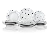 Banquet Set of plates BLACK DOTS, 18 pcs - Set of Plates