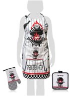 BANQUET Set of apron, glove, BBQ pad 3 pcs, white - Apron