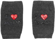 I Love Mum and Dad dark grey with ABS - Knee Protectors