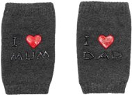 I Love Mum and Dad dark grey with ABS - Knee Protectors