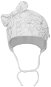 Detská čiapka S mašličkou Nunu biela veľkosť: 68 (4 – 6 m) - Dětská čepice