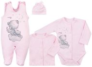 Dojčenská súprava Angel ružová veľkosť: 56 (0 – 3 m) - Set oblečenia