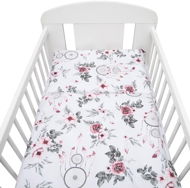 NEW-BABY white flowers and feathers 100/135 - Children's Bedding