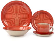 Dish Set BANQUET SPIRAL Jídelní sada RED 30 ks - Jídelní sada