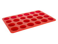 BANQUET forma na 24 báboviček silikonová CULINARIA Red 32 × 22 × 1,5 cm - Pečicí forma