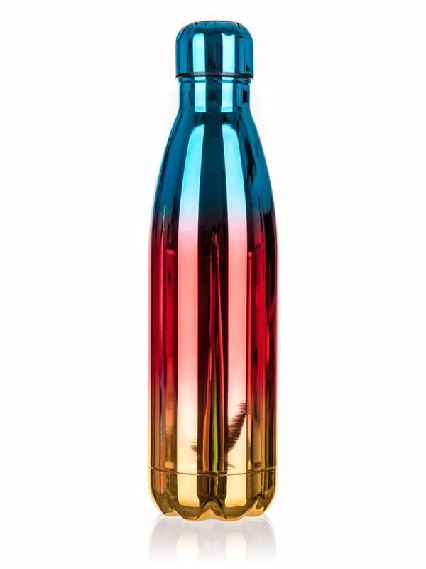 BANQUET FLAMENCO Thermo palack, 500 ml, szivárvány kék