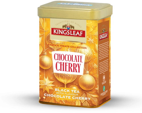 BASILUR KINGSLEAF Santa's Treats Sweet Almond Tin 50g - Tea - Main image