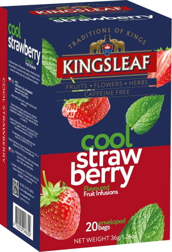BASILUR KINGSLEAF Cool Strawberry přebal 20 × 1,8 g - Tea - Main image