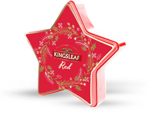 BASILUR KINGSLEAF Starlight Collection Red Tin 30g - Tea - Main image