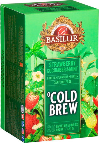 BASILUR Cold Brew Strawberry Cucumber & Mint 20×2 g - Tea - Fő fotó