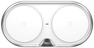 Baseus Dual Wireless Charger Silver + White Quick Charger (UK) - Wireless Charger