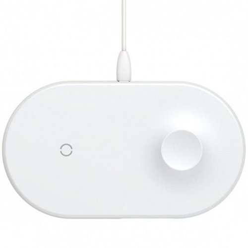 Baseus Smart 2-in-1 Wireless Charger for iPhone a Apple Watch, White - Wireless Charger - Main image