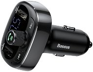 Baseus T-typed S-09 Wireless MP3 Car Charger FM Transmitter Black - Car Charger