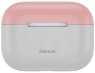 Baseus Super Thin Silica Gel Case Apple AirPods Próhoz - rózsaszín/szürke - Fülhallgató tok