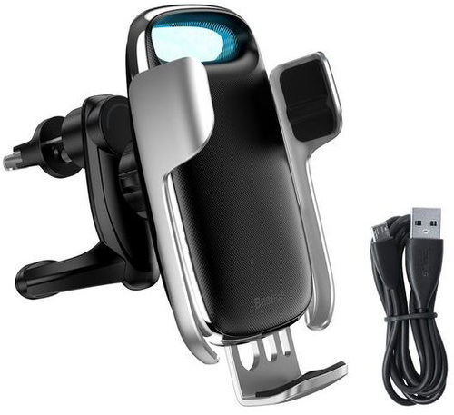 Baseus Milky Way Electric Bracket Wireless Charger 15W Silver - Kabelloses Ladegerät - Hauptbild