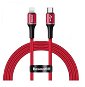 Baseus Halo Data Cable USB-C to iPhone Lightning PD 18 W 1 m Red - Dátový kábel