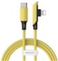 Baseus Colourful Elbow Type-C to iP Cable PD 18 W 1,2m, sárga - Adatkábel