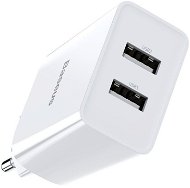 Baseus Speed Mini QC Dual USB Quick Charger 10,5W fehér - Töltő adapter