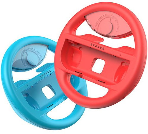 Baseus SW Wheel Handle Pair GS03 Red+Blue - Game Controller Cover - Main image