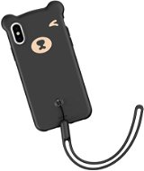 Baseus Bear Silicone Case pre iPhone XS 5.8" Black - Kryt na mobil