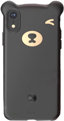 Baseus Bear Silicone Case for iPhone Xr 6.1", Black - Phone Cover - Main image