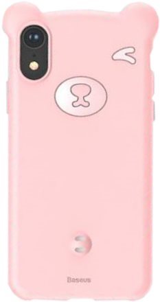 Baseus Bear Silicone Case for iPhone Xr 6.1", Pink - Phone Cover - Main image